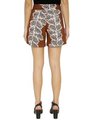 tie-knot waist printed shorts - 15614579 - Standard Image - 3