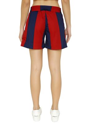 drawstring waist striped shorts - 15614581 - Standard Image - 3