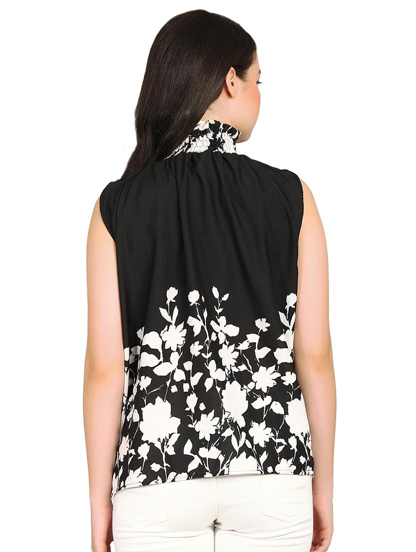 smocking detail turtle neck top - 15614656 - Zoom Image - 3