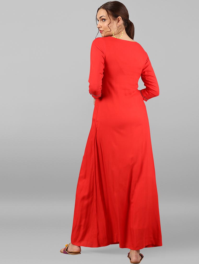 Flared dress with tassels - 15614665 - Zoom Image - 3