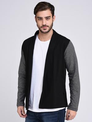 black cotton shrug - 15614758 - Standard Image - 3
