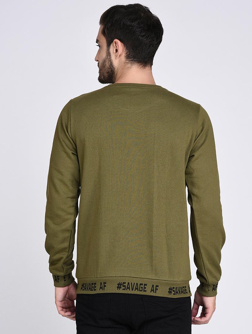 green fleece sweatshirt - 15614763 - Zoom Image - 3