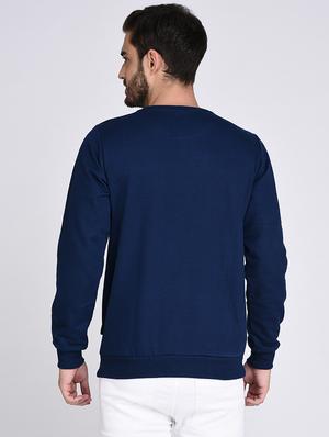 blue fleece chest print sweatshirt - 15614764 - Standard Image - 3