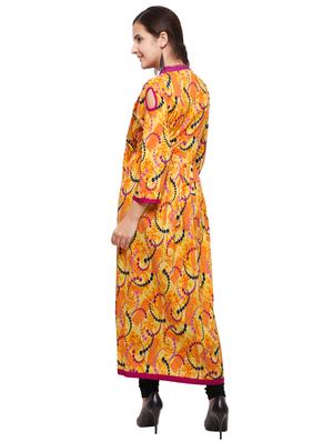 Flared printed kurta - 15614833 - Standard Image - 3