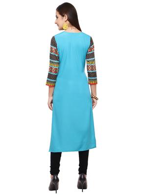 Printed straight kurta - 15614847 - Standard Image - 3
