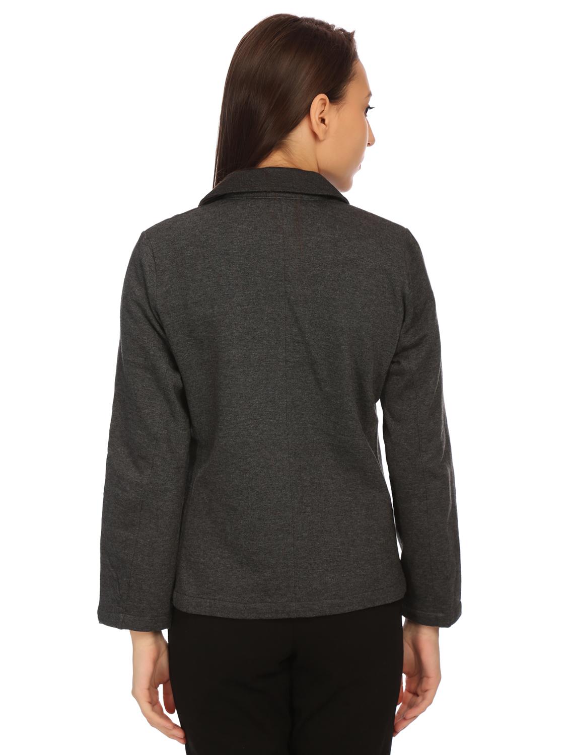 lapel neck solid blazer - 15614986 - Zoom Image - 3