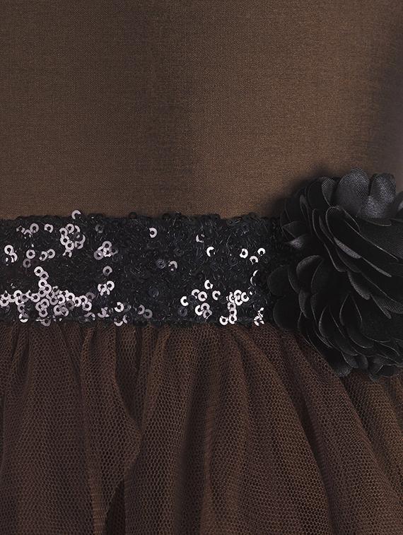 brown net frock - 15615256 - Zoom Image - 3
