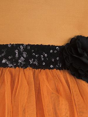 orange net frock - 15615258 - Standard Image - 3