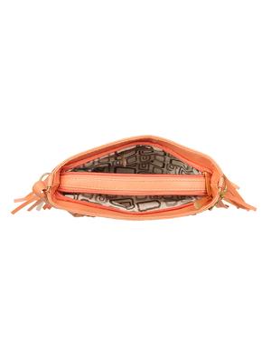 orange leatherette (pu) regular sling bag - 15615259 - Standard Image - 3
