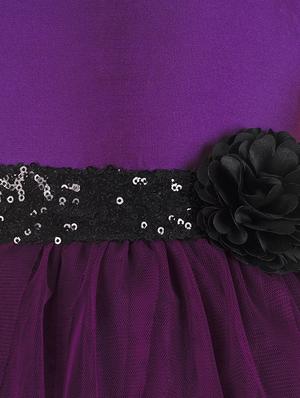 purple net frock - 15615261 - Standard Image - 3
