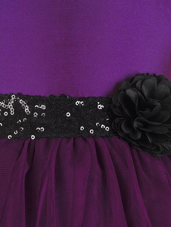 purple net frock - 15615261 - Zoom Image - 3
