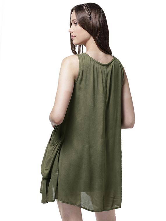 pocket detail asymmetric dress - 15615399 - Zoom Image - 3