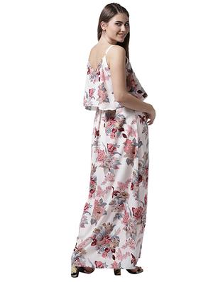 overlay floral maxi dress - 15615412 - Standard Image - 3