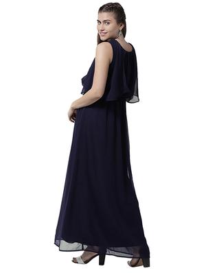 slit flutter sleeve blouson maxi dress - 15615413 - Standard Image - 3