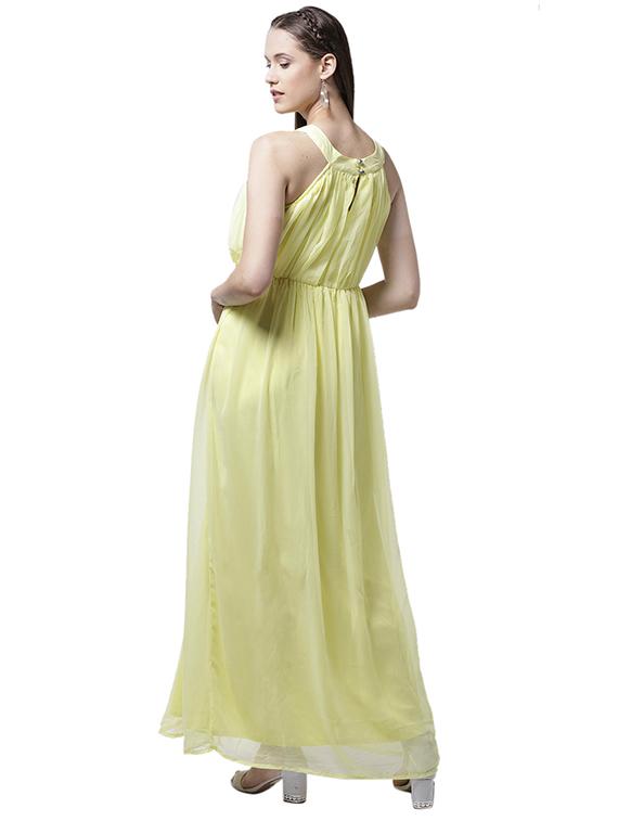 keyhole neck blouson maxi dress - 15615416 - Zoom Image - 3