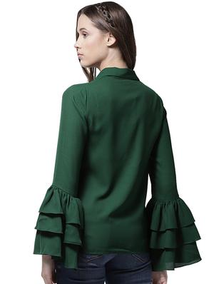 layered bell sleeved shirt - 15615425 - Standard Image - 3