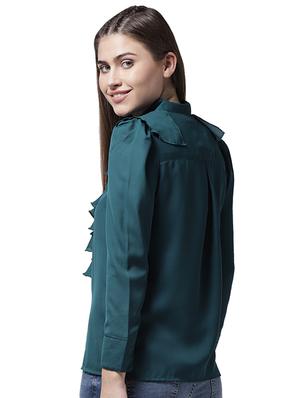 ruffled detail button up top - 15615426 - Standard Image - 3