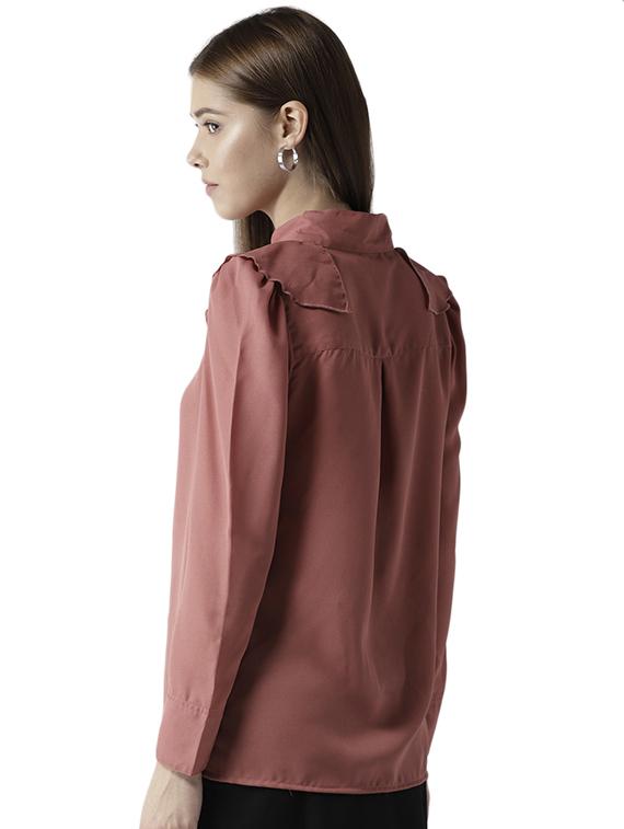ruffled detail button up top - 15615427 - Zoom Image - 3