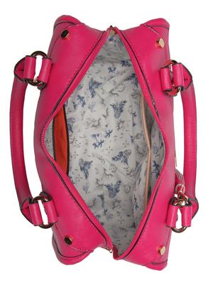 pink leatherette (pu) regular handbag - 15615501 - Standard Image - 3