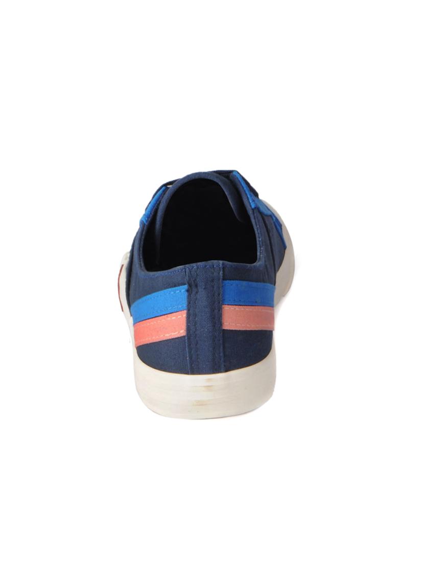 blue Canvas lace up sneakers - 15615693 - Zoom Image - 3