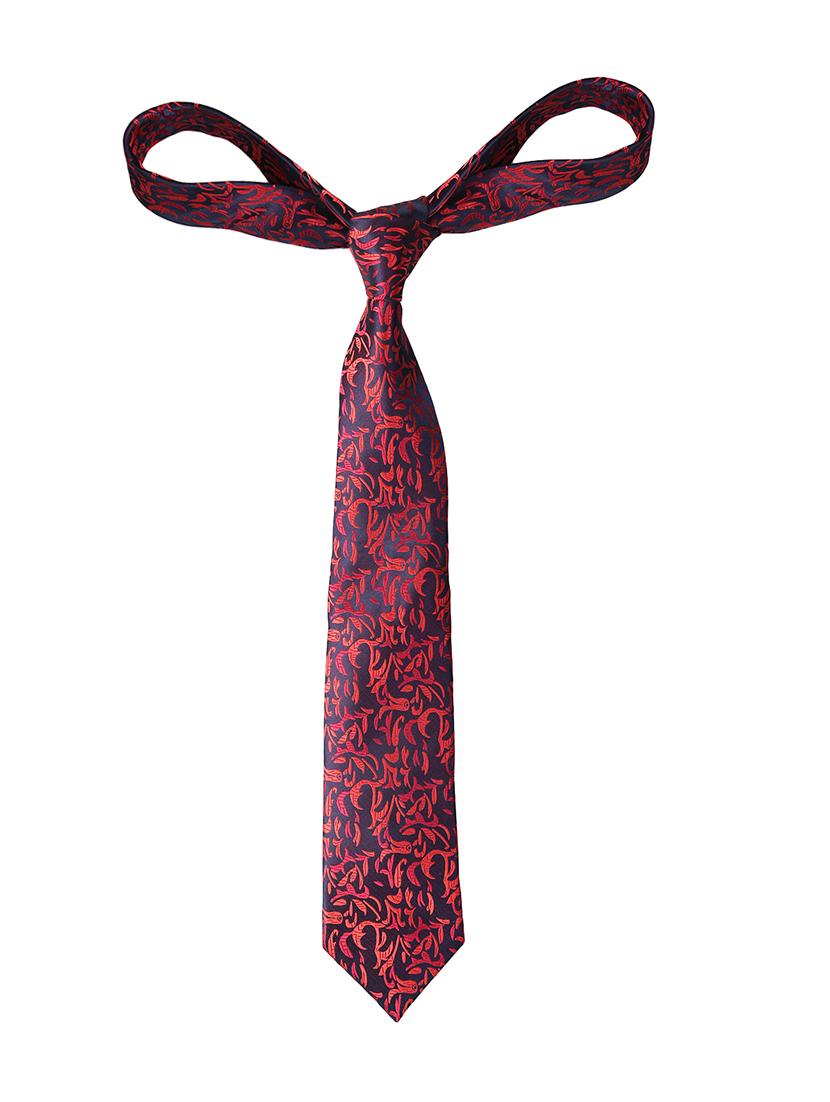 red micro fiber tie with pocket square and cufflink - 15615752 - Zoom Image - 3