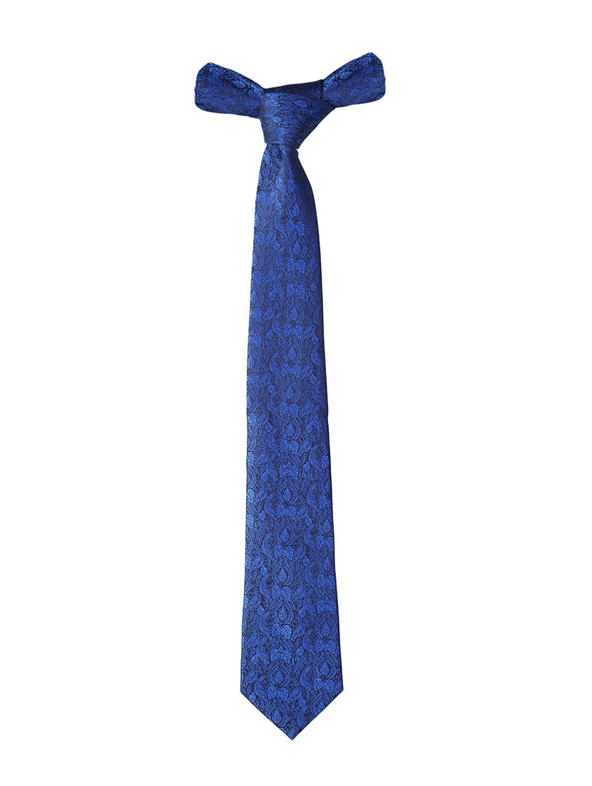blue micro fiber tie with pocket square and cufflink - 15615754 - Zoom Image - 3
