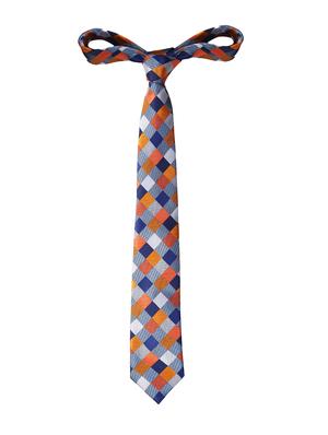 orange micro fiber tie with cufflink and pocketsquare - 15615756 - Standard Image - 3