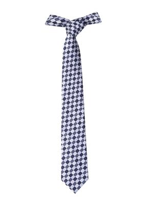 white micro fiber tie with poclet square and cufflink - 15615757 - Standard Image - 3