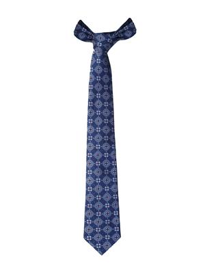 blue micro fiber tie with pocket square and cufflink - 15615759 - Standard Image - 3