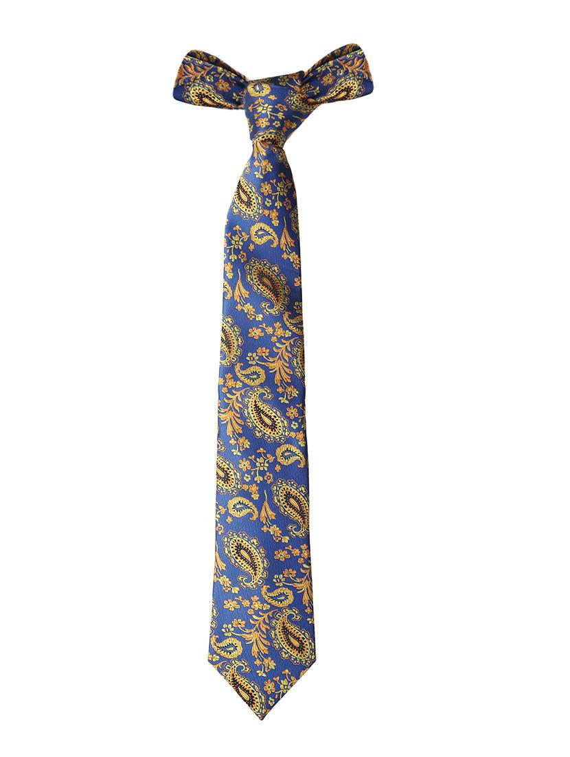 blue microfiber tie with cufflink and pocket square - 15615762 - Zoom Image - 3