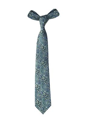 green micro fiber tie with pocket square and cufflink - 15615763 - Standard Image - 3