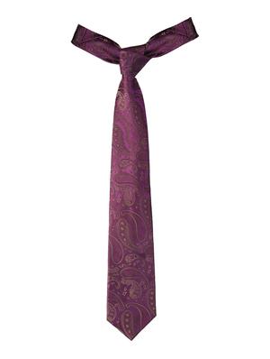 purple micro fiber tie with pocket square and cufflink - 15615766 - Standard Image - 3