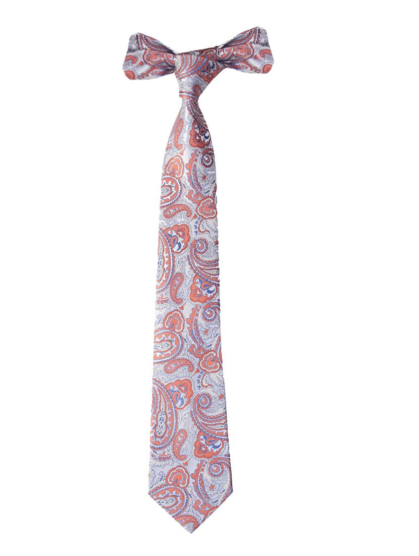 multicolor microfibre tie with pocket square and cufflink - 15615770 - Zoom Image - 3