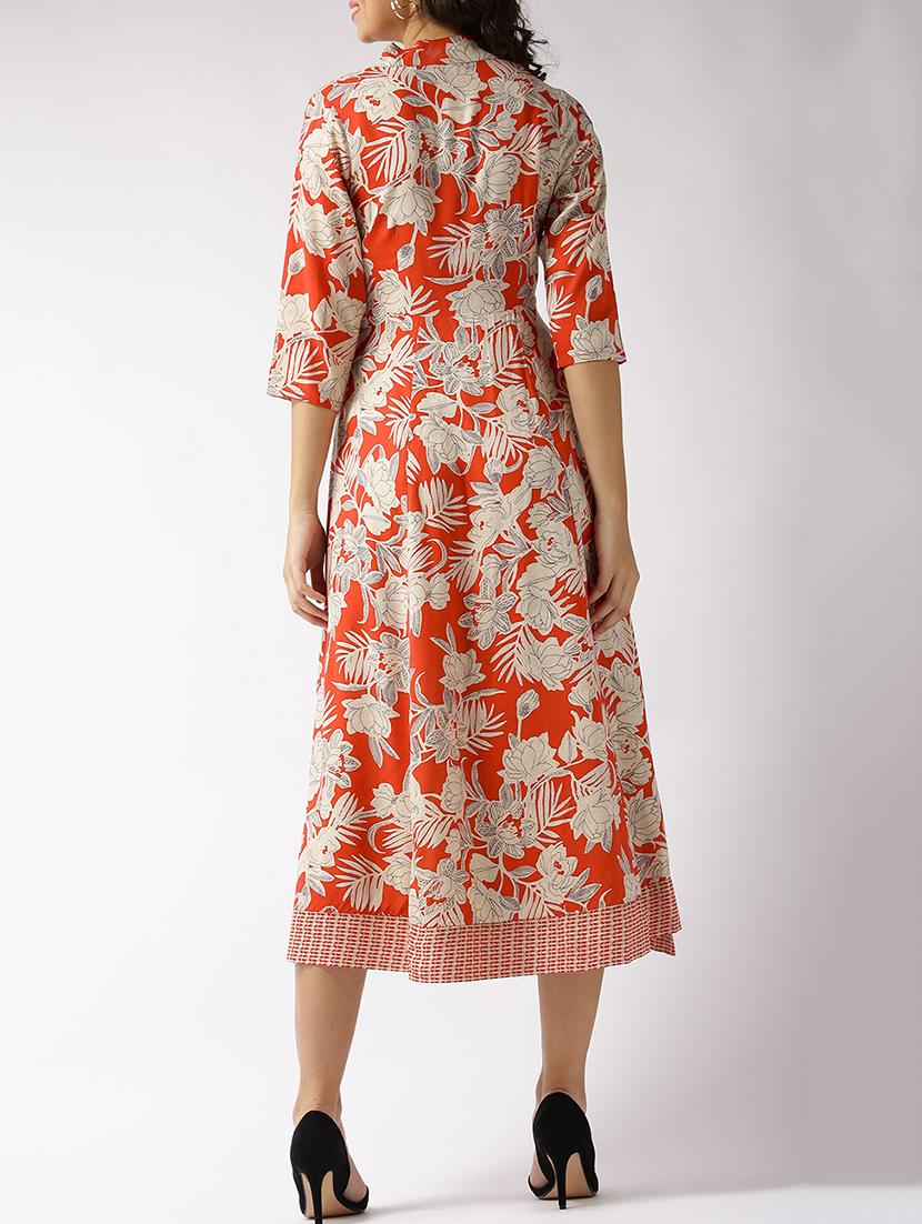 a-line printed dress - 15615806 - Zoom Image - 3
