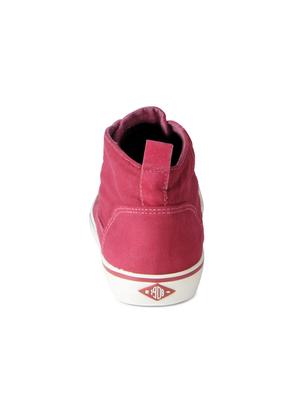red Canvas lace up sneakers - 15616055 - Standard Image - 3
