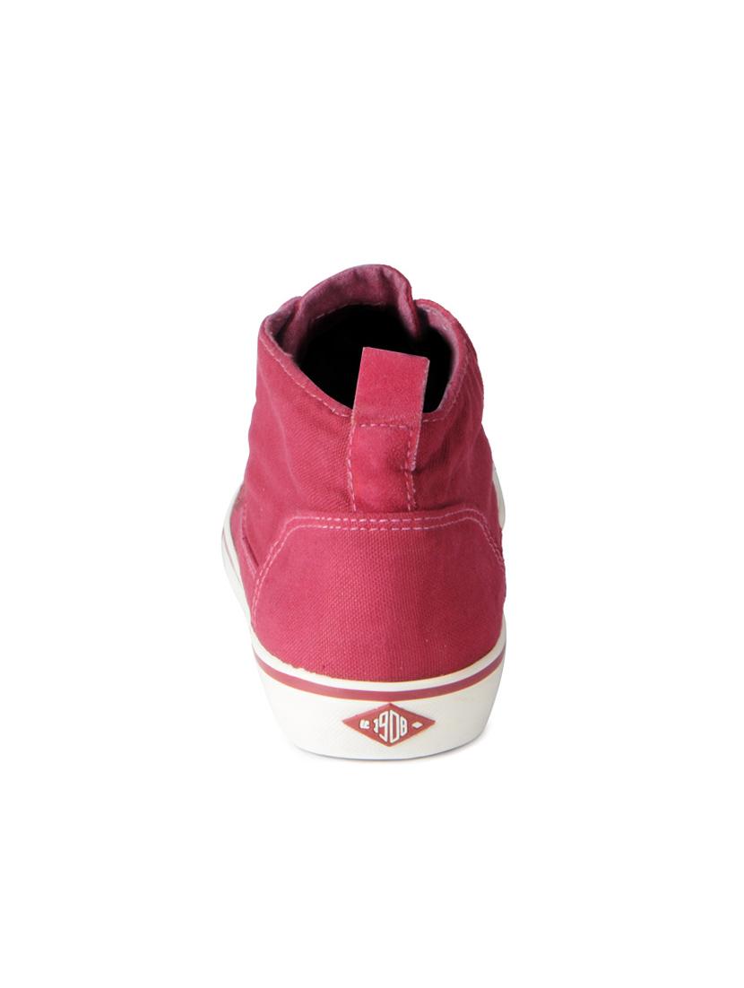 red Canvas lace up sneakers - 15616055 - Zoom Image - 3