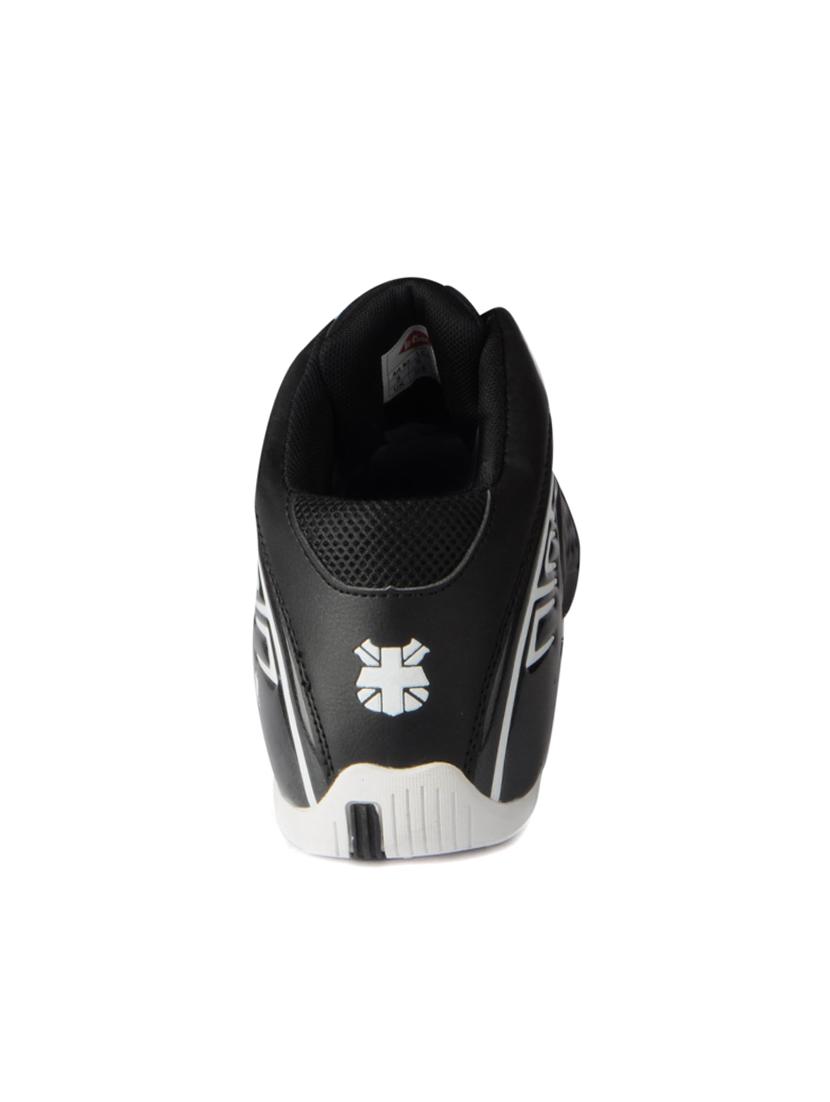 black leatherette lace up sport shoes - 15616061 - Zoom Image - 3