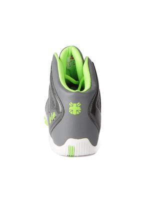 grey leatherette lace up sport shoes - 15616063 - Standard Image - 3