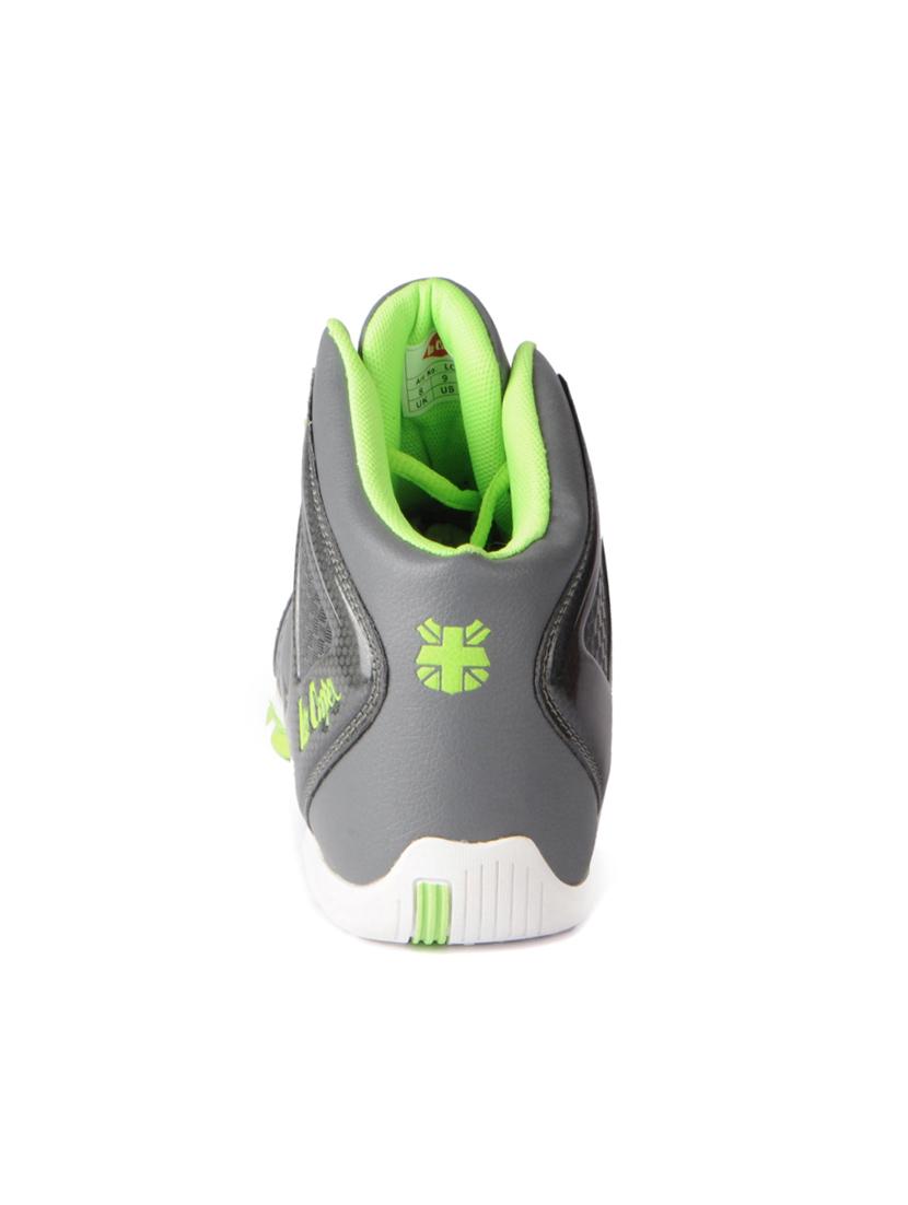 grey leatherette lace up sport shoes - 15616063 - Zoom Image - 3