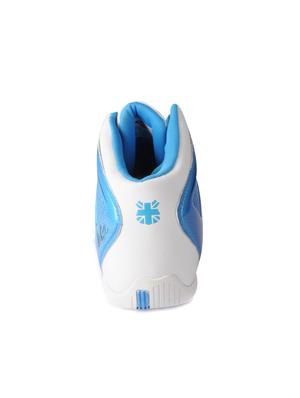 blue leatherette lace up sport shoes - 15616064 - Standard Image - 3
