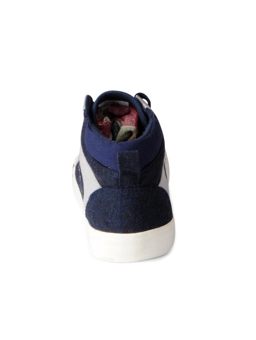 blue Canvas lace up sneakers - 15616078 - Zoom Image - 3
