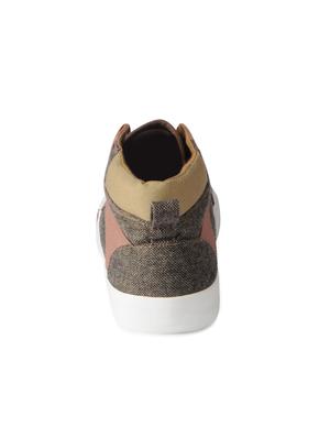 tan Canvas lace up sneakers - 15616079 - Standard Image - 3