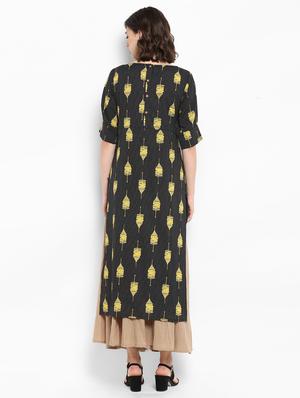 kaantha work kurta with palazzo set - 15616102 - Standard Image - 3