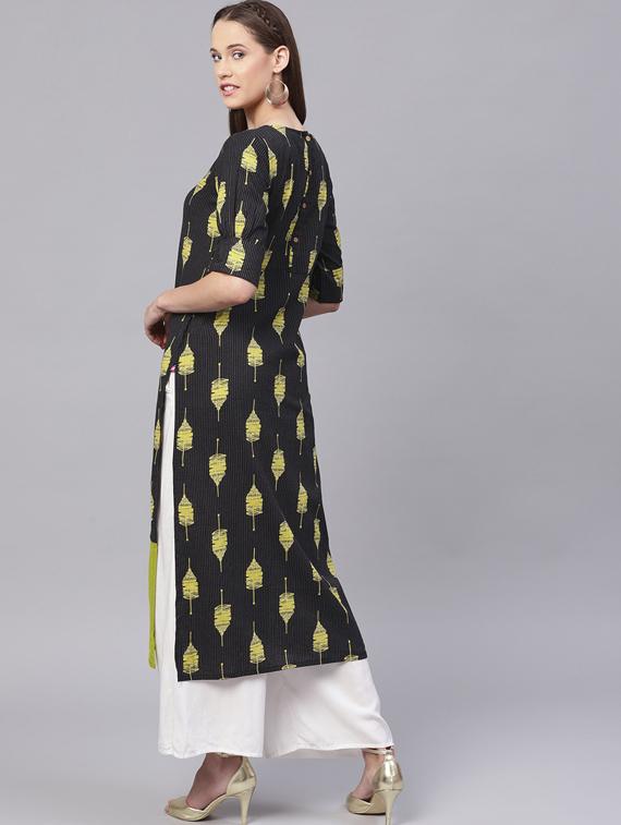 Kaantha straight kurta - 15616110 - Zoom Image - 3