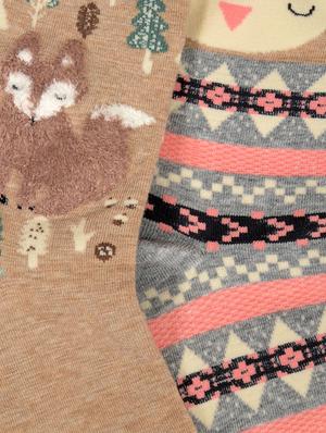multi cotton sock - 15616175 - Standard Image - 3