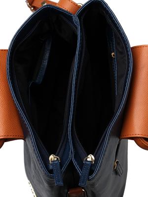 blue leatherette (pu) regular sling bag - 15616285 - Standard Image - 3