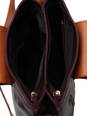 wine leatherette (pu) regular sling bag - 15616332 - Standard Image - 3