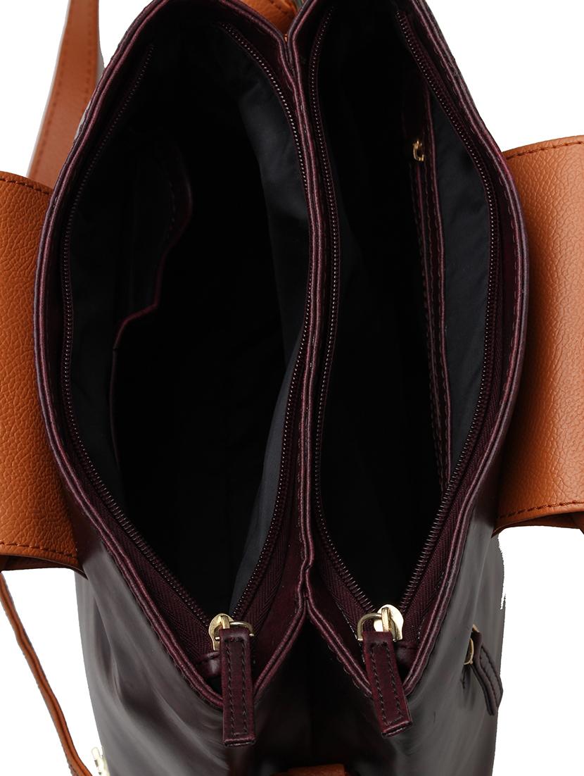 wine leatherette (pu) regular sling bag - 15616332 - Zoom Image - 3