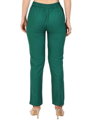 high waist flat front trouser - 15616429 - Standard Image - 3