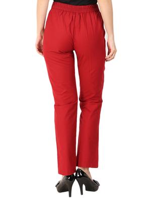 high waist flat front trouser - 15616434 - Standard Image - 3